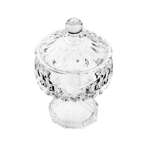 POTICHE DECORATIVO CRISTAL C PÉ LOUISE 1