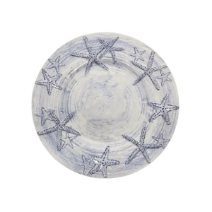 PRATO SOBREMESA MELAMINA ESTRELA AZUL 22 CM