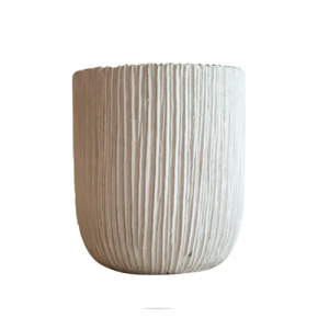 VASO CERAMICA LISTRADO CACHEPOT G