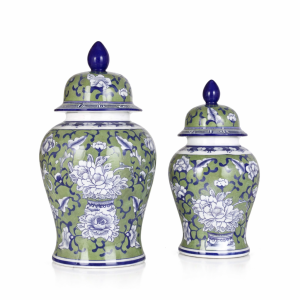 VASO CERAMICO IMPORT J257-L (VERDE E AZUL)